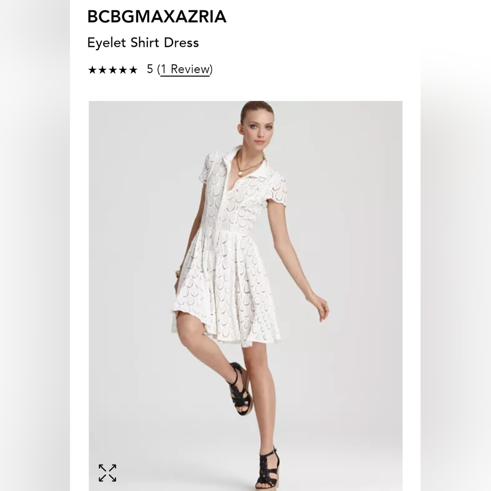 BCBGMaxAzria shirt lace dress